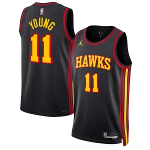 Trae Young Atlanta Hawks Jordan Brand Unisex Swingman Jersey Statement Edition Black Trendy Ideal for Collectors