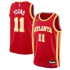 Trae Young Atlanta Hawks Nike Youth Swingman Jersey Icon Edition Red Stylish for Basketball Enthusiasts