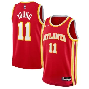 Trae Young Atlanta Hawks Nike Youth Swingman Jersey Icon Edition Red Stylish for Basketball Enthusiasts