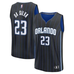 Tristan da Silva Orlando Magic Youth 2024 NBA Draft Fast Break Player Jersey Elegant Icon Edition Black Ideal for Collectors