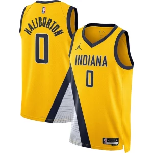 Tyrese Haliburton Indiana Pacers Jordan Brand Unisex Gorgeous Swingman Jersey Statement Edition Gold Must - Have for Jerseys Lovers