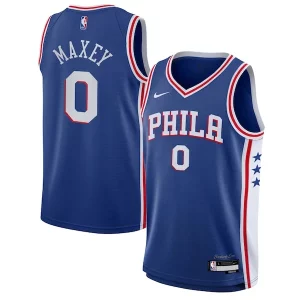 Tyrese Maxey Philadelphia Fabulous 76ers Nike Youth Swingman Jersey Icon Edition Royal Great for Fans