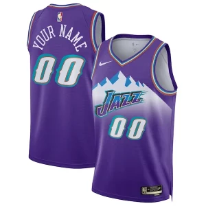 Utah Jazz Gorgeous Nike Unisex 2022/23 Custom Swingman Jersey Classic Edition Purple Perfect for Game Day