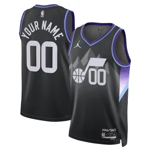 Utah Jazz Jordan Brand Unisex 2024/25 Custom Swingman Eye - catching Jersey Statement Edition Black Perfect for Game Day