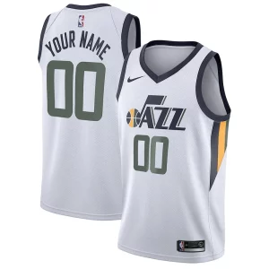 Utah Jazz Nike Swingman Gorgeous Custom Jersey Association Edition White Great for Fans