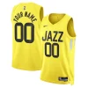 Utah Jazz Nike Unisex Swingman Custom Jersey Gold Icon Unique Edition for Basketball Enthusiasts