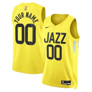 Utah Jazz Nike Unisex Swingman Custom Jersey Gold Icon Unique Edition for Basketball Enthusiasts
