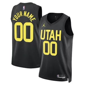 Utah Trendy Jazz Jordan Brand Unisex 2022/23 Swingman Custom Jersey Statement Edition Black Ideal for Collectors