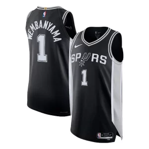 Victor Wembanyama Fabulous San Antonio Spurs Nike Authentic Jersey Icon Edition Black Perfect for Game Day