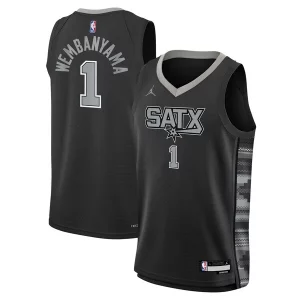 Victor Wembanyama San Antonio Spurs Jordan Brand Youth Swingman Jersey Chic Statement Edition Black Must - Have for Jerseys Lovers