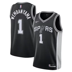 Victor Wembanyama San Antonio Spurs Premium Nike Youth Swingman Jersey Icon Edition Black Great for Fans