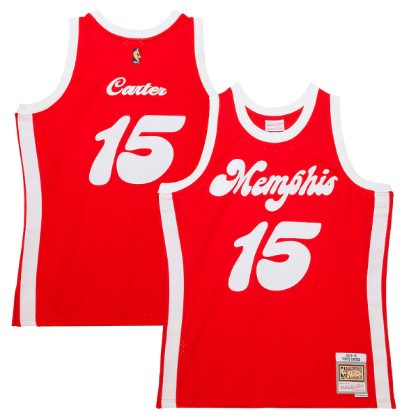 Vince Carter Memphis Grizzlies 2015/16 Elegant Hardwood Classics Swingman Jersey Red Perfect for Game Day