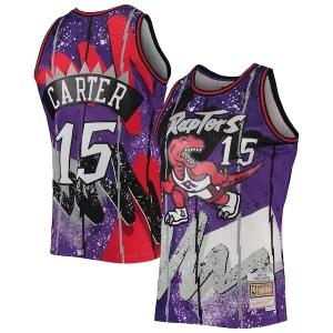 Vince Carter Toronto Gorgeous Raptors Hardwood Classics 1998/99 Hyper Hoops Swingman Jersey Purple Perfect for Game Day