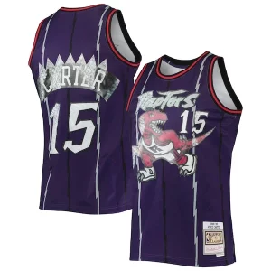 Vince Carter Toronto Raptors 1998/99 Hardwood Classics NBA 75th Anniversary Diamond Premium Swingman Jersey Purple Great for Fans