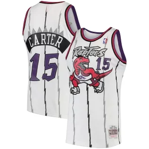 Vince Carter Toronto Trendy Raptors 1998/99 Hardwood Classics Swingman Jersey White/Purple Must - Have for Jerseys Lovers