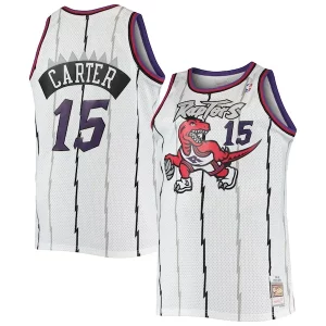 Vince Carter Trendy Toronto Raptors 1998/99 Big & Tall Hardwood Classics Swingman Jersey White/Purple Ideal for Collectors