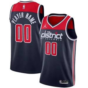 Washington Wizards Jordan Brand Swingman Gorgeous Custom Jersey Statement Edition Navy Perfect for Game Day