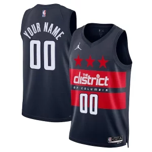 Washington Wizards Jordan Brand Unisex 2024/25 Custom Swingman Eye - catching Jersey Statement Edition Navy Great for Fans