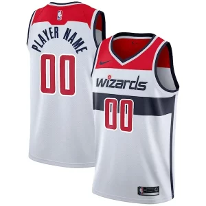 Washington Wizards Nike 2020/21 Swingman Eye - catching Custom Jersey Association Edition White Must - Have for Jerseys Lovers