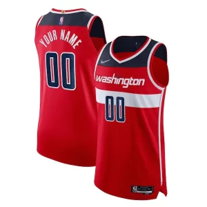 Washington Wizards Nike 2021/22 Diamond Authentic Custom Jersey Icon Stylish Edition Red Ideal for Collectors