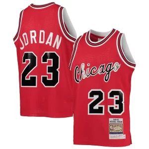 Youth Chicago Bulls Michael Jordan Red Premium 1984/85 Hardwood Classics Authentic Jersey for Basketball Enthusiasts