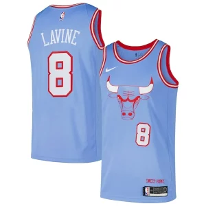 Zach LaVine Chicago Bulls Nike Swingman Chic Player Jersey City Edition Blue Must - Have for Jerseys Lovers