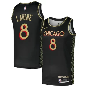 Zach LaVine Chicago Bulls Nike Swingman Player Jersey City Edition Premium Black for Basketball Enthusiasts