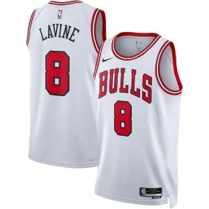Zach LaVine Chicago Bulls Nike Unisex Swingman Jersey Association Edition White/Red Elegant Must - Have for Jerseys Lovers