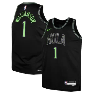 Zion Williamson New Elegant Orleans Pelicans Nike Youth Swingman Replica Jersey City Edition Black Perfect for Game Day