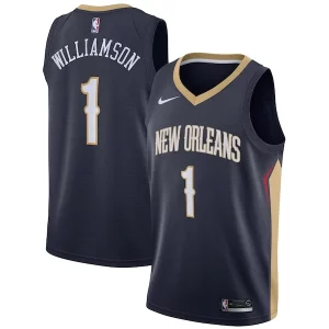 Zion Williamson New Orleans Pelicans Nike 2019 NBA Draft First Round Pick Swingman Jersey Premium Navy Icon Edition/White for Basketball Enthusiasts