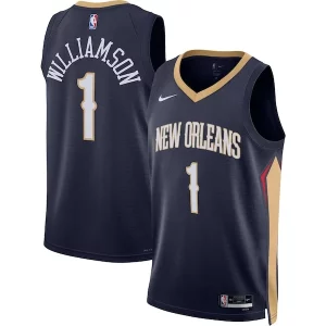 Zion Williamson New Orleans Pelicans Nike Unisex Swingman Stylish Jersey Icon Edition Navy/White Great for Fans