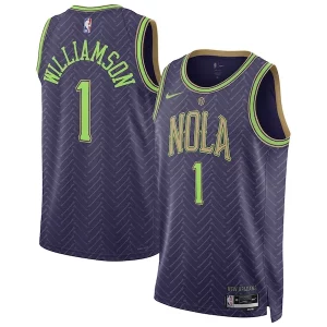 Zion Williamson New Orleans Pelicans Nike Unisex Unique 2024/25 Swingman Player Jersey City Edition Purple for Basketball Enthusiasts