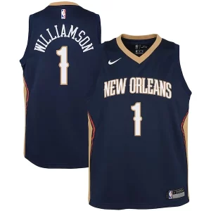Zion Williamson New Orleans Pelicans Nike Youth Swingman Jersey Icon Edition Chic Navy/White Must - Have for Jerseys Lovers