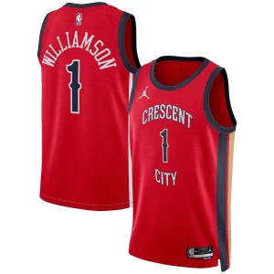 Zion Williamson New Orleans Pelicans Jordan Brand Unisex Swingman Jersey Statement Edition Red Chic Perfect for Game Day