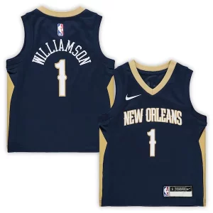 Zion Williamson Trendy New Orleans Pelicans Nike Preschool Replica Jersey Icon Edition Navy Great for Fans